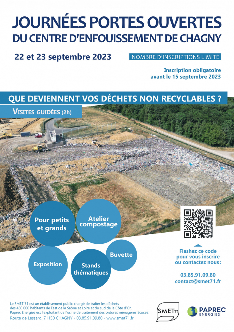 Portes ouvertes vendredi 22 et samedi 23 septembre